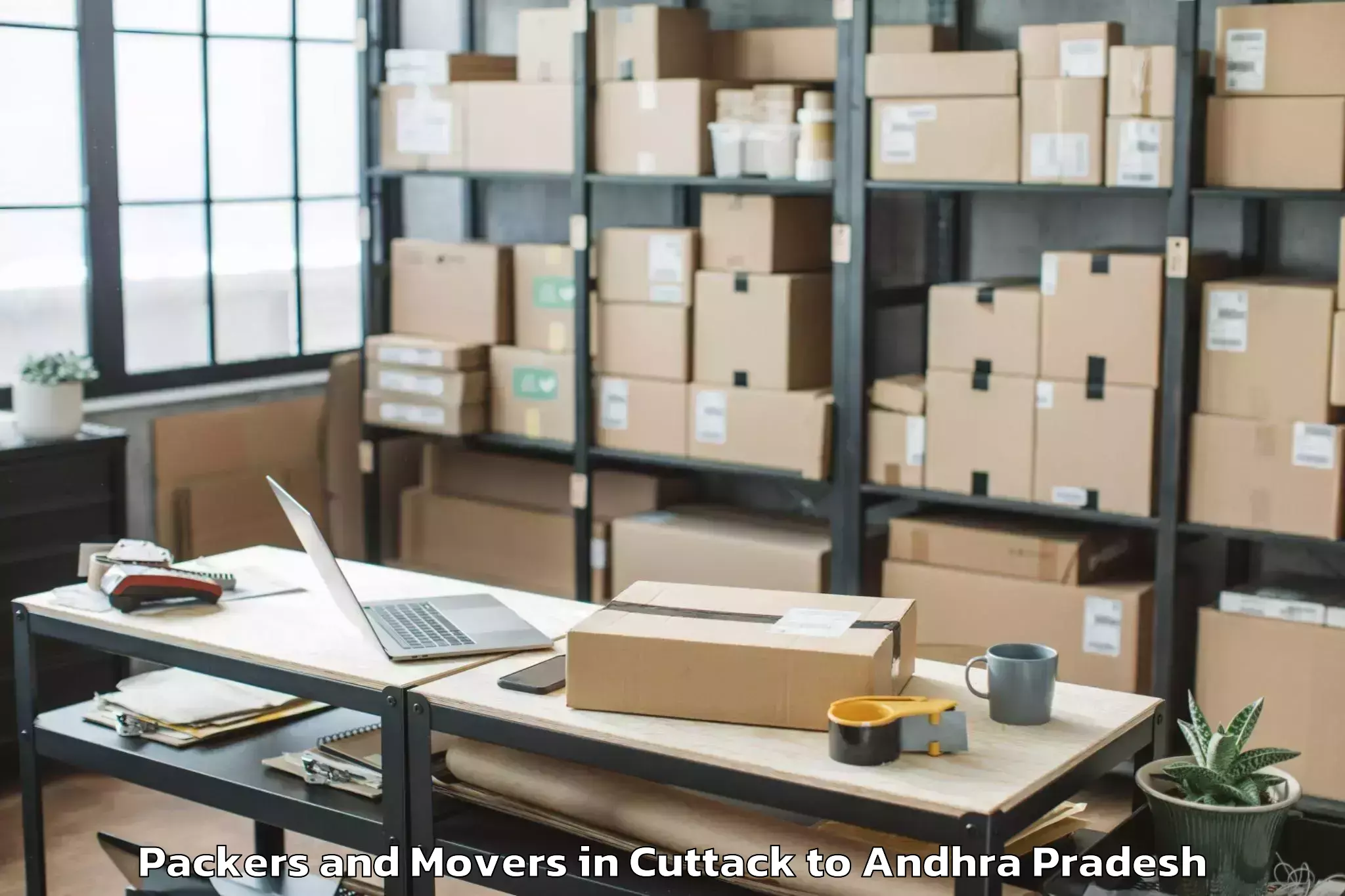 Book Cuttack to Pedda Nakkala Palem Packers And Movers